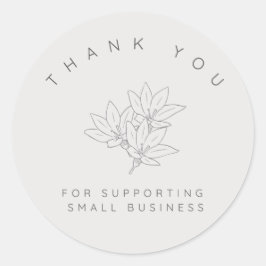 Thank you for supporting small business - sticker
