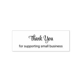 Thank You for Supporting Small Business Template Permastempel