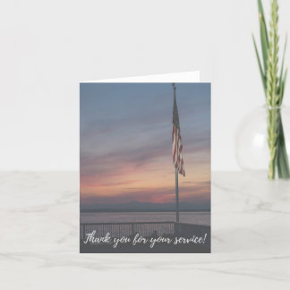 Thank You For Your Service Military Veteran Card Dankeskarte