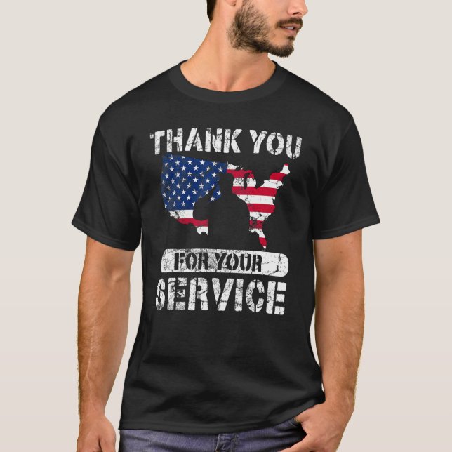 Thank You For Your Service Patriotic Veterans Day_ T-Shirt (Vorderseite)