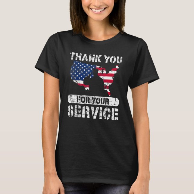 Thank You For Your Service Patriotic Veterans Day_ T-Shirt (Vorderseite)