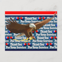 Thank You for Your Service Postkarte