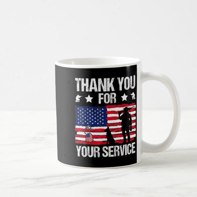 Thank You For Your Service Veterans Belgian Malino Kaffeetasse (Rechts)