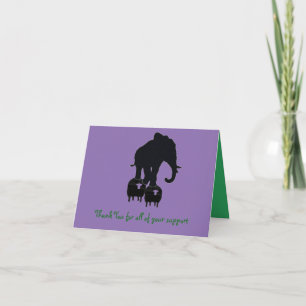 Thank you For your Support Dankeskarte