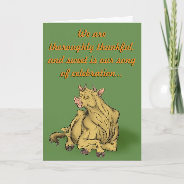 Thank You - from the Herd Dankeskarte (Vorderseite)