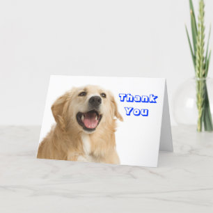 Thank You Golden Retriever Puppy Dog Dankeskarte