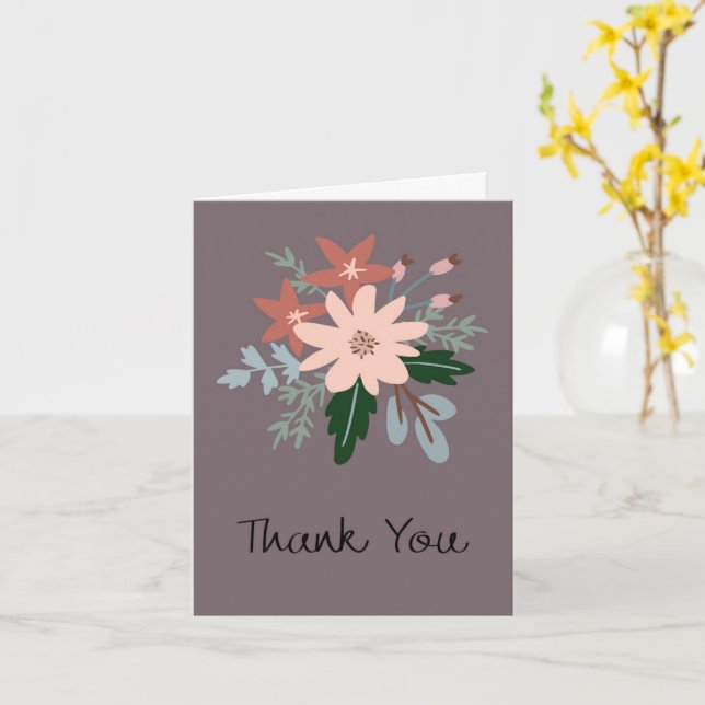 Thank you greeting card karte (Gelbe Blume)