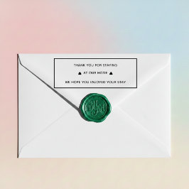 Thank You Guest Stamp for Vacation Rental Hosts Permastempel