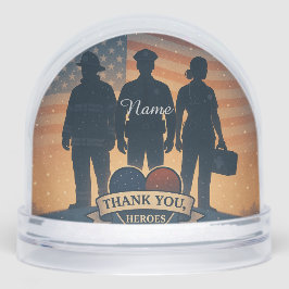 "Thank You, Heroes" First Responder Snow Globe Schneekugeln