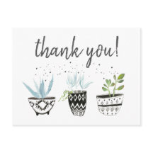 Thank you hipster cactus print