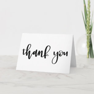Thank You Note Handlettered Calligraphy Karte