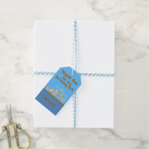 Thank you party bag gift tags