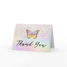 thank you pastel butterfly