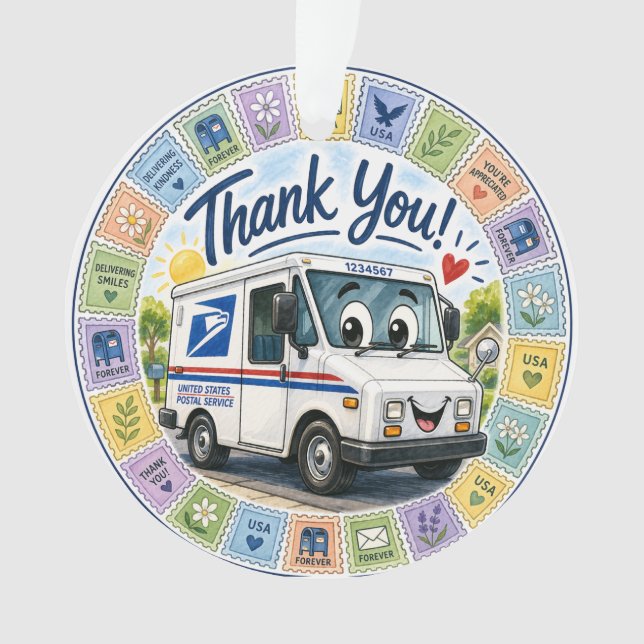 Thank you Postal Workers  Ornament (Vorderseite)