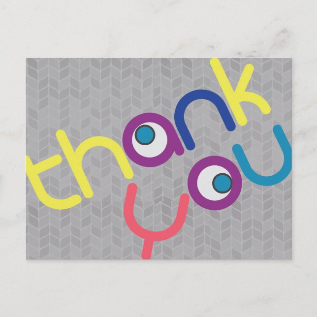 Thank You postcard Postkarte (Vorderseite)