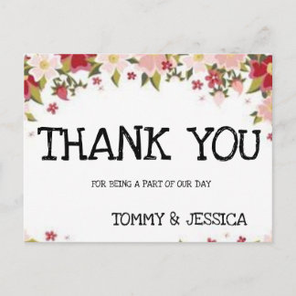 Thank you Postcard Postkarte