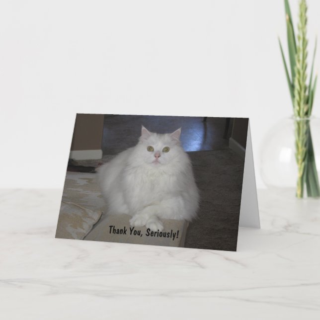 Thank You, Seriously! Dankeskarte (Vorderseite)