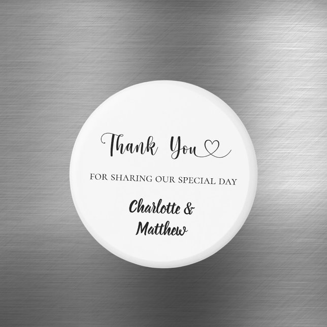 Thank you sharing our day bride groom wedding magnet (Von Creator hochgeladen)