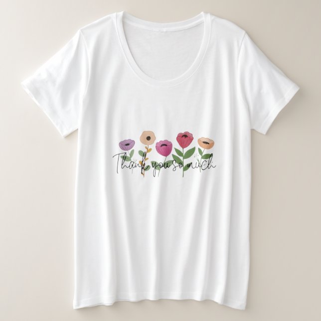 Thank You So Much Grateful Blooms With Thanks A No (Design devant)