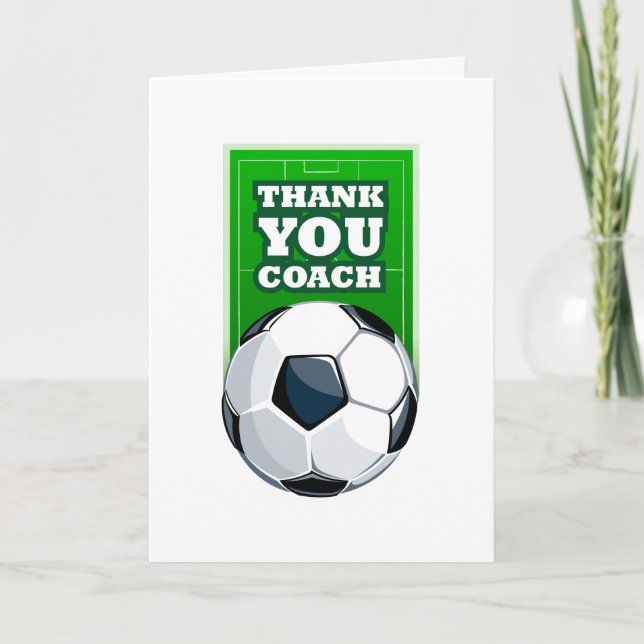 thank you soccer coach dankeskarte (Vorderseite)