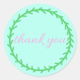 Thank you sticker