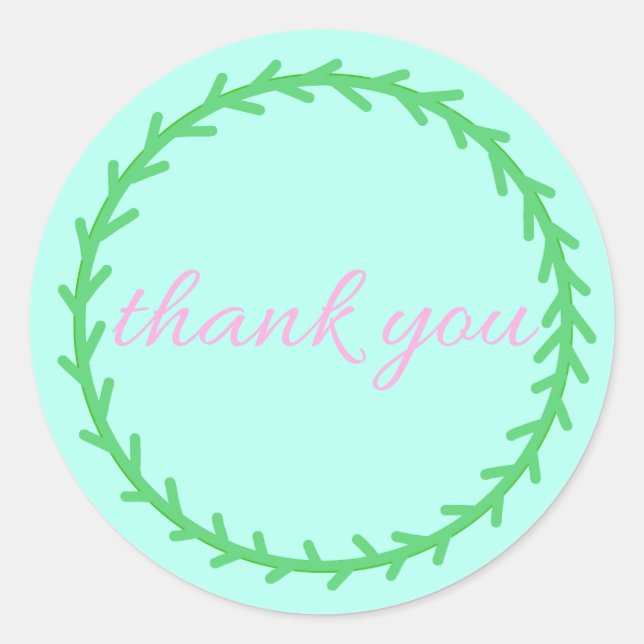 Thank you sticker (Vorderseite)