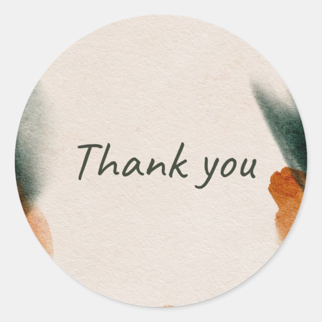 'Thank you' sticker  (Vorderseite)