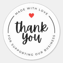 ' Thank you 'stickers  Runder Aufkleber
