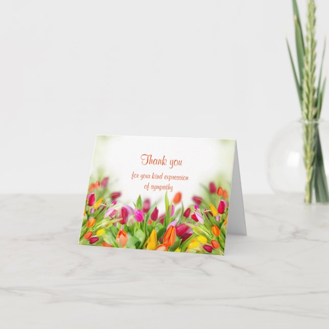 Thank You Sympathy Card Dankeskarte (Vorderseite)