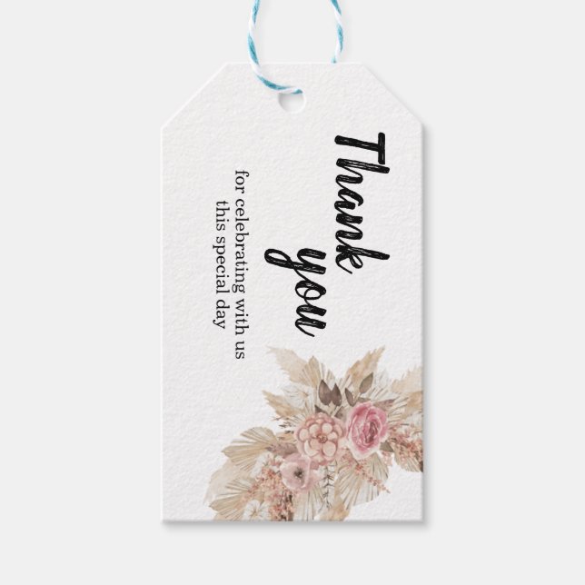 Thank you tags geschenkanhänger (Vorderseite)