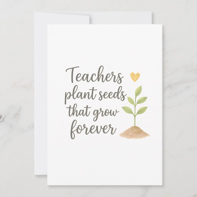 Thank you teacher  dankeskarte (Vorderseite)