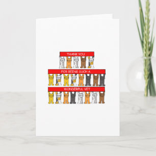 Thank You to Wonderful Veterinarian Dankeskarte