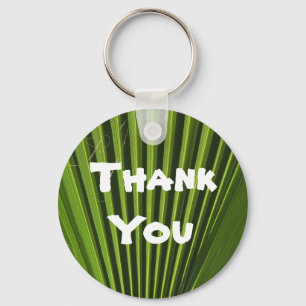 Thank You Tropical Green Palm Leaf Appreciation Schlüsselanhänger