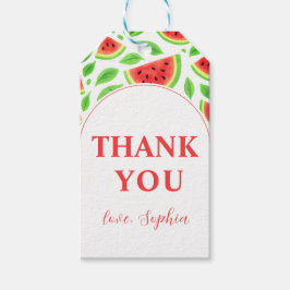 Thank You Watermelon  Birthday Party Geschenkanhänger