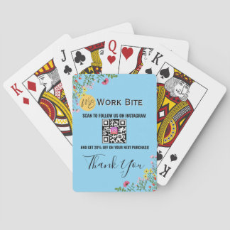 Thank You Wildflower Business Instagram Qr Code Spielkarten