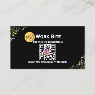 Thank You Wildflower Instagram Qr Code   Rabattkarte