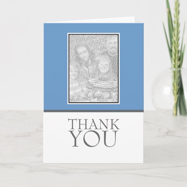 Thank you with foto dankeskarte (Vorderseite)