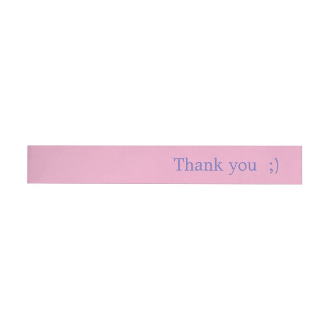 Thank you wraping  label great for seal (Person)