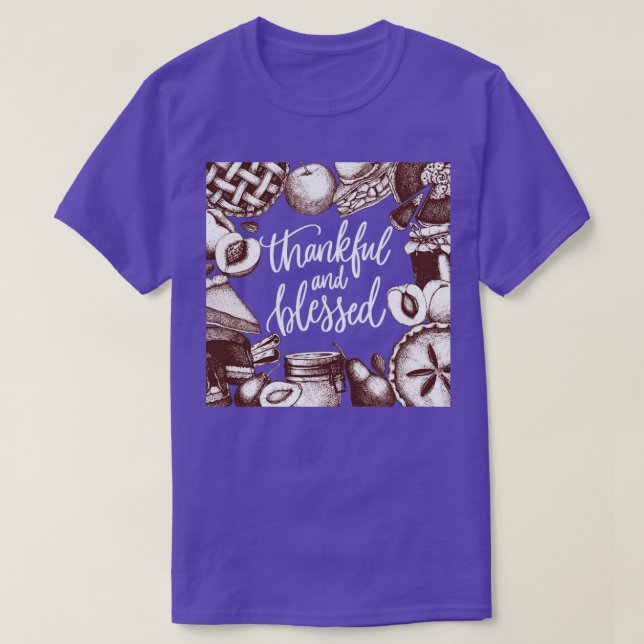 Thankful and blessed T-Shirt (Design vorne)