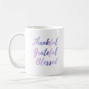 Thankful Grateful Meured Thanksgiving Kaffeetasse