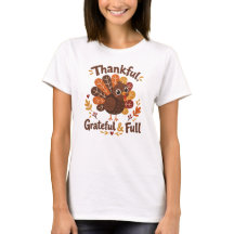 Thankful Grateful Turkey – Cute Thanksgiving Fall 