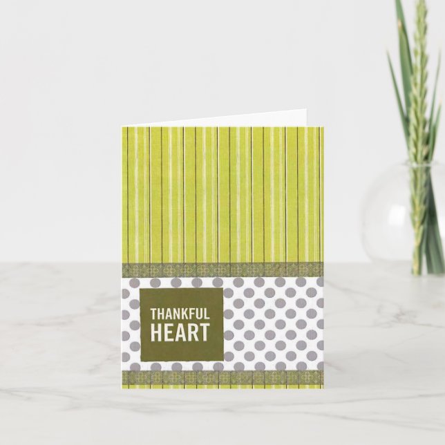 Thankful Heart 4 "x 5.6" Karte (Vorderseite)