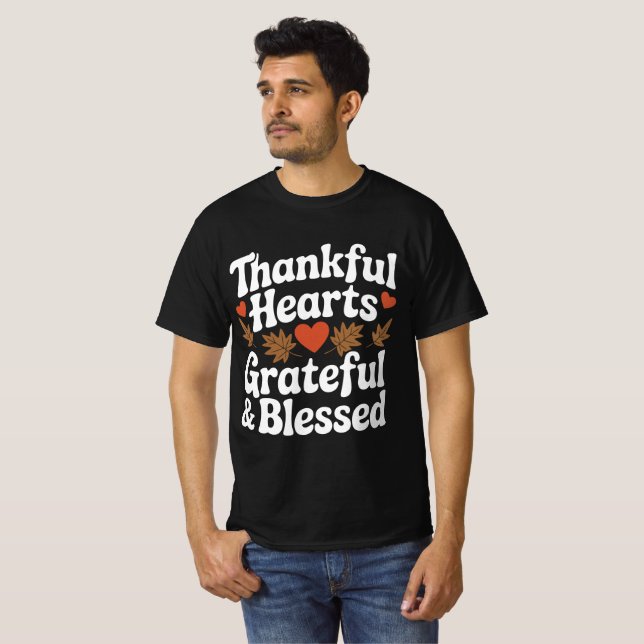 Thankful heart - autumn leaf tee (Vorne ganz)