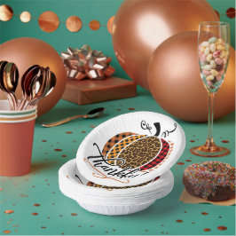 Thankful Patchwork Pumpkin Pappteller