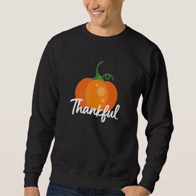 Thankful  Turkey Thanksgiving Day Sweatshirt (Vorderseite)