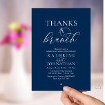 Thanks A Brunch, Modern Classy Wedding Einladung<br><div class="desc">Elegantly announce your happily ever after with our modern black and white theme, modern classy wedding elopement celebration invitation card, "Happily Ever After Brunch". Tailored for couples continuing their love story, this invitation strikes a perfect balance of sophistication and charm, setting the scene for an unforgettable event. Featuring a modern...</div>