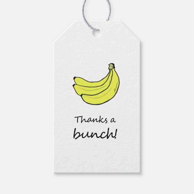 Thanks a Bunch Geschenkanhänger (Vorderseite)