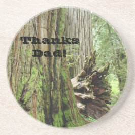 Thanks Dad! sandstone coasters Redwood Trees Untersetzer
