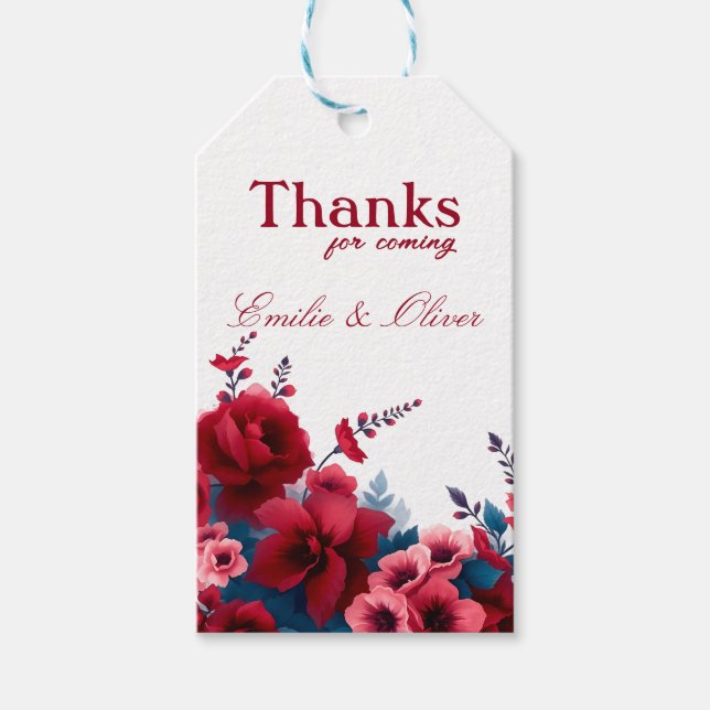 Thanks for coming and your name geschenkanhänger (Vorderseite)