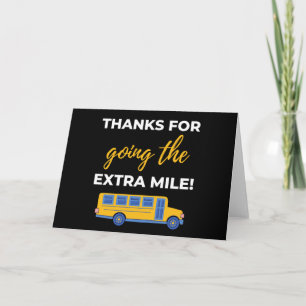 Thanks For Going The Extra Mile Karte